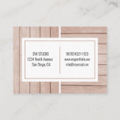 Carte de visite Arrière - plan moderne Brown en bo (Dos)