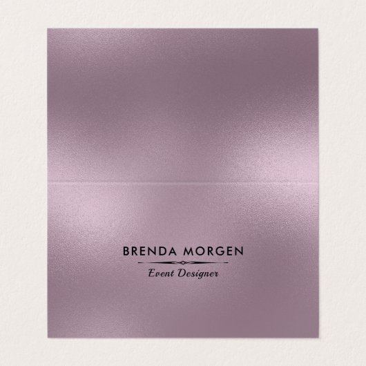 Carte De Visite Arrière - plan moderne chatoyant pourpre (Extérieur déplié)