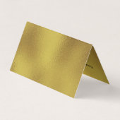 Carte De Visite Arrière - plan moderne en or chatoyant (Dos)