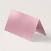 Carte De Visite Arrière - plan moderne rose chatoyant (Dos)