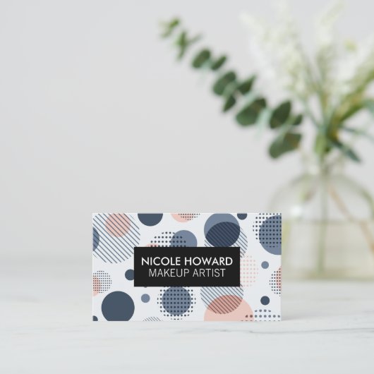 Carte De Visite Arrière - plan Motif Boho moderne (Debout devant)