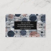 Carte De Visite Arrière - plan Motif Boho moderne (Dos)