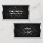 Carte De Visite Arrière - plan Motif de géométrie de bordure métal (Devant / Derrière)