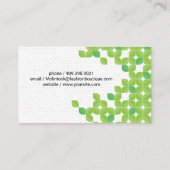 Carte De Visite Arrière - plan Motif feuille (Dos)