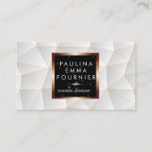 Carte De Visite Arrière - plan Motif géométrique moderne (Devant)