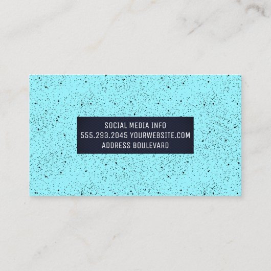 Carte De Visite Arrière - plan noir blanc (Dos)