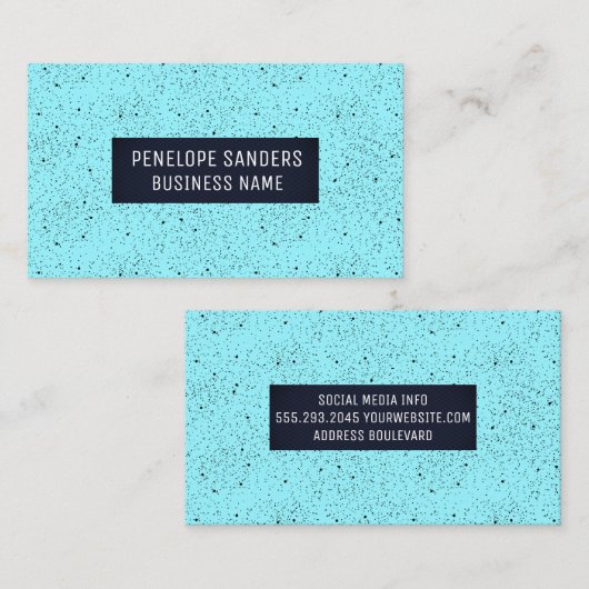 Carte De Visite Arrière - plan noir blanc (Devant / Derrière)