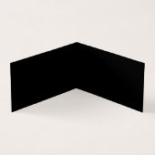 Carte De Visite Arrière - plan noir de modèle Damask (Intérieur)