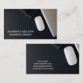 Carte De Visite Arrière - plan noir | Office Space Electronics (Devant / Derrière)