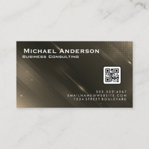 Carte De Visite Arrière - plan numérique Abstrait Code QR