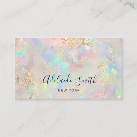 carte de visite arrière - plan opal (Devant)