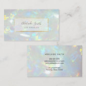 Carte De Visite arrière - plan opal (Devant / Derrière)