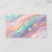 Carte De Visite Arrière - plan Opal de Parties scintillant de méti (Dos)