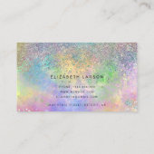 Carte De Visite Arrière - plan Opal Parties scintillant Iridescent (Dos)