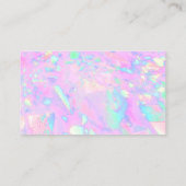 Carte De Visite arrière - plan opal rose merci (Dos)