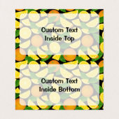 Carte De Visite Arrière - plan orange (Intérieur déplié)