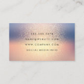 Carte De Visite Arrière - plan parties scintillant | Maquillage et (Dos)