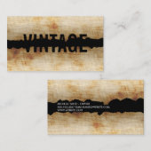 Carte De Visite Arrière - plan patiné (Devant / Derrière)