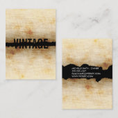 Carte De Visite Arrière - plan patiné (Devant / Derrière)