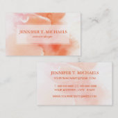 Carte De Visite Arrière - plan peint à la main 6 d'aquarelle (Devant / Derrière)