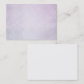 Carte De Visite Arrière - plan personnalisé par aquarelle pourpre (Devant / Derrière)