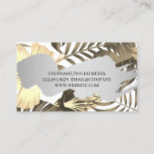 Carte De Visite Arrière - plan plantes et fleurs (Dos)