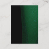 Carte De Visite Arrière - plan professionnel noir vert clair uniqu (Dos)