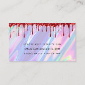 Carte De Visite Arrière - plan Rainbow Liquid | QR | PARTIES SCINT (Dos)