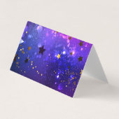 Carte De Visite Arrière - plan rose brillant (Devant)
