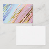 Carte De Visite Arrière - plan rose texturé (Devant / Derrière)