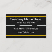 Carte De Visite Arrière - plan routier pour asphalte automobile (Devant)