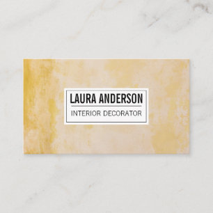 Carte De Visite Arrière - plan rustique Jaune Grunge