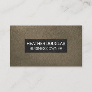 Carte De Visite Arrière - plan Sepia Leather