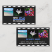 Carte De Visite Arrière - plan simple de bande de film pour le (Devant / Derrière)