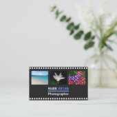 Carte De Visite Arrière - plan simple de bande de film pour le (Debout devant)