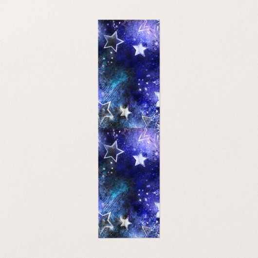 Carte De Visite Arrière - plan spatial avec étoiles (Extérieur déplié)