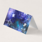 Carte De Visite Arrière - plan spatial avec étoiles (Dos)