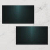 Carte De Visite Arrière - plan Spotlight - Turquoise (Devant / Derrière)