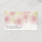 Carte De Visite Arrière - plan Star Dust | Logo du modèle de mode (Dos)