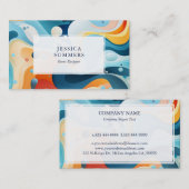 Carte De Visite Arrière - plan super coloré (Devant / Derrière)