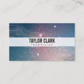 Carte De Visite Arrière - plan Techie (Devant)
