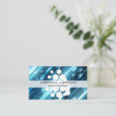 Carte De Visite Arrière - plan technique | Logo géométrique de l'e (Debout devant)