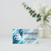 Carte De Visite Arrière - plan technologique | Logo de Human Tech (Debout devant)