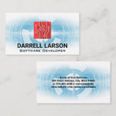 Carte De Visite Arrière - plan technologique | Logo du circuit (Devant / Derrière)