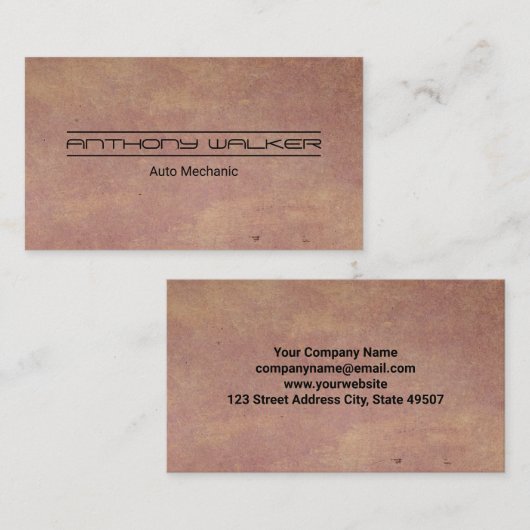 Carte De Visite Arrière - plan texture (Devant / Derrière)