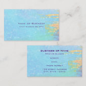 Carte De Visite Arrière - plan texturé bleu avec de minuscules Coe (Devant / Derrière)