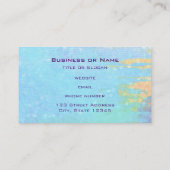 Carte De Visite Arrière - plan texturé bleu avec de minuscules Coe (Dos)