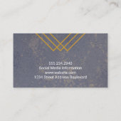 Carte De Visite Arrière - plan texture | Motifs de ligne (Dos)