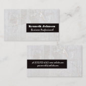 Carte De Visite Arrière - plan Texture Pierre blanche (Devant / Derrière)