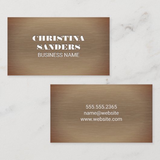 Carte De Visite Arrière - plan texture | Simple (Devant / Derrière)